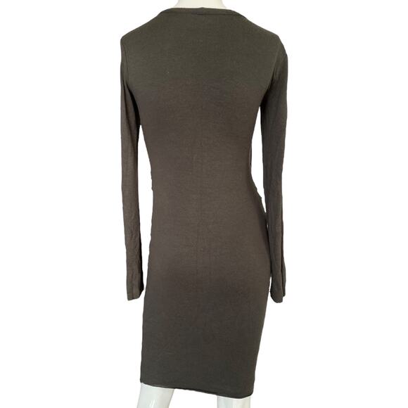 Bailey 44 Olive Green Bodycon Midi Dress Small - Picture 2 of 3